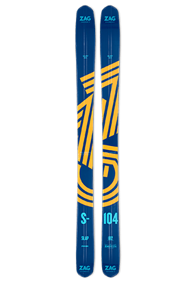 ZAG SLAP 104 ski all mountain joueur bleu et orange